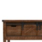 vidaXL Konsolentisch Tannenholz Massiv 131x35,5x75 cm Braun vidaXL Konsolentisch Tannenholz Massiv 131x35,5x75 cm Braun