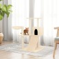 vidaXL Kratzbaum mit Sisal-Kratzsäulen Creme 82 cm vidaXL Kratzbaum mit Sisal-Kratzsäulen Creme 82 cm