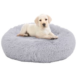 vidaXL Hunde- und Katzenkissen Waschbar Hellgrau 70x70x15cm 