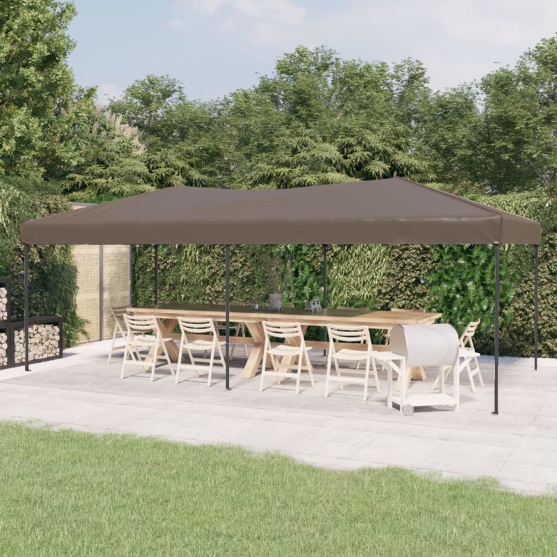 vidaXL Partyzelt Faltbar Taupe 3x6 m vidaXL Partyzelt Faltbar Taupe 3x6 m