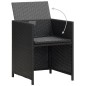 Gartenstühle 4 Stk. Poly Rattan Schwarz Gartenstühle 4 Stk. Poly Rattan Schwarz