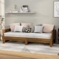 vidaXL Ausziehbares Tagesbett Braun Massivholz Kiefer 2x(90x190) cm vidaXL Ausziehbares Tagesbett Braun Massivholz Kiefer 2x(90x190) cm