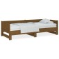 vidaXL Ausziehbares Tagesbett Braun Massivholz Kiefer 2x(90x190) cm vidaXL Ausziehbares Tagesbett Braun Massivholz Kiefer 2x(90x190) cm