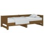 vidaXL Ausziehbares Tagesbett Braun Massivholz Kiefer 2x(90x190) cm vidaXL Ausziehbares Tagesbett Braun Massivholz Kiefer 2x(90x190) cm