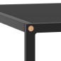 vidaXL Couchtisch Schwarz mit Schwarzem Glas 80x80x35 cm vidaXL Couchtisch Schwarz mit Schwarzem Glas 80x80x35 cm