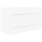vidaXL Waschbeckenunterschrank Weiß 80x38,5x48 cm Holzwerkstoff vidaXL Waschbeckenunterschrank Weiß 80x38,5x48 cm Holzwerkstoff
