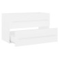 vidaXL Waschbeckenunterschrank Weiß 80x38,5x48 cm Holzwerkstoff vidaXL Waschbeckenunterschrank Weiß 80x38,5x48 cm Holzwerkstoff