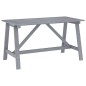 vidaXL Garten-Esstisch Grau 140x70x73,5 cm Akazie Massivholz vidaXL Garten-Esstisch Grau 140x70x73,5 cm Akazie Massivholz