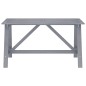 vidaXL Garten-Esstisch Grau 140x70x73,5 cm Akazie Massivholz vidaXL Garten-Esstisch Grau 140x70x73,5 cm Akazie Massivholz