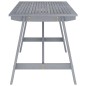 vidaXL Garten-Esstisch Grau 140x70x73,5 cm Akazie Massivholz vidaXL Garten-Esstisch Grau 140x70x73,5 cm Akazie Massivholz