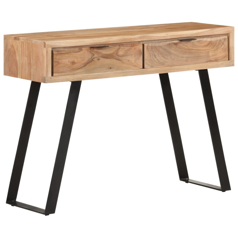 vidaXL Konsolentisch 100x35x76 cm Massivholz Akazie mit Naturkanten vidaXL Konsolentisch 100x35x76 cm Massivholz Akazie mit Naturkanten