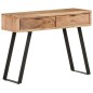 vidaXL Konsolentisch 100x35x76 cm Massivholz Akazie mit Naturkanten vidaXL Konsolentisch 100x35x76 cm Massivholz Akazie mit Naturkanten