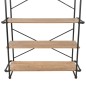 vidaXL Bücherregal aus massivem Tannenholz und Stahl 120x42x180 cm vidaXL Bücherregal aus massivem Tannenholz und Stahl 120x42x180 cm