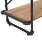 vidaXL Bücherregal aus massivem Tannenholz und Stahl 120x42x180 cm vidaXL Bücherregal aus massivem Tannenholz und Stahl 120x42x180 cm