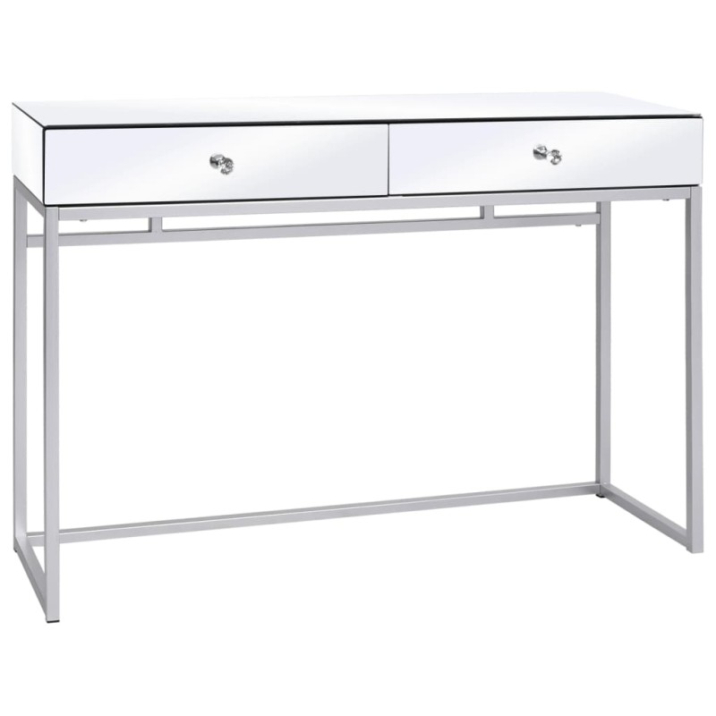 vidaXL Verspiegelter Konsolentisch aus Stahl und Glas 107x33x77 cm vidaXL Verspiegelter Konsolentisch aus Stahl und Glas 107x33x77 cm