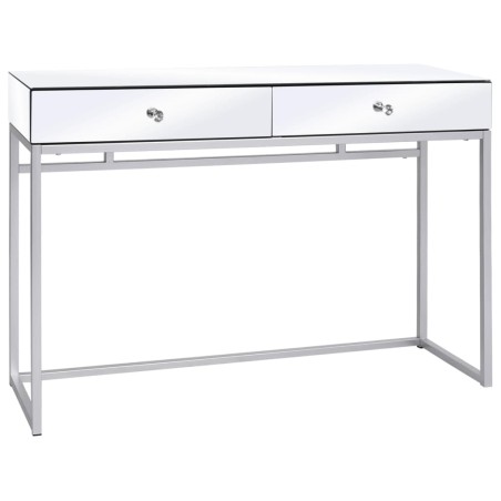 vidaXL Verspiegelter Konsolentisch aus Stahl und Glas 107x33x77 cm