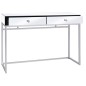 vidaXL Verspiegelter Konsolentisch aus Stahl und Glas 107x33x77 cm vidaXL Verspiegelter Konsolentisch aus Stahl und Glas 107x33x77 cm