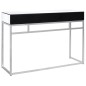vidaXL Verspiegelter Konsolentisch aus Stahl und Glas 107x33x77 cm vidaXL Verspiegelter Konsolentisch aus Stahl und Glas 107x33x77 cm