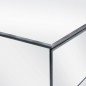 vidaXL Verspiegelter Konsolentisch aus Stahl und Glas 107x33x77 cm vidaXL Verspiegelter Konsolentisch aus Stahl und Glas 107x33x77 cm