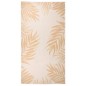 vidaXL Outdoor-Teppich Flachgewebe 80x150 cm Blattmuster vidaXL Outdoor-Teppich Flachgewebe 80x150 cm Blattmuster