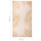vidaXL Outdoor-Teppich Flachgewebe 80x150 cm Blattmuster vidaXL Outdoor-Teppich Flachgewebe 80x150 cm Blattmuster