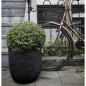 Capi Blumentopf "Nature Rib" Oval 43 x 41 cm Schwarz Capi Blumentopf "Nature Rib" Oval 43 x 41 cm Schwarz