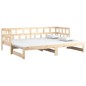 vidaXL Tagesbett Ausziehbar Massivholz Kiefer 2x(90x200) cm vidaXL Tagesbett Ausziehbar Massivholz Kiefer 2x(90x200) cm