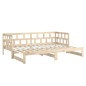 vidaXL Tagesbett Ausziehbar Massivholz Kiefer 2x(90x200) cm vidaXL Tagesbett Ausziehbar Massivholz Kiefer 2x(90x200) cm