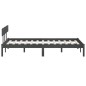 vidaXL Massivholzbett Grau Kiefer 140x190 cm vidaXL Massivholzbett Grau Kiefer 140x190 cm