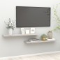 vidaXL Schweberegale 2 Stk. Betongrau 120x23,5x3,8 cm MDF vidaXL Schweberegale 2 Stk. Betongrau 120x23,5x3,8 cm MDF