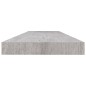 vidaXL Schweberegale 2 Stk. Betongrau 120x23,5x3,8 cm MDF vidaXL Schweberegale 2 Stk. Betongrau 120x23,5x3,8 cm MDF
