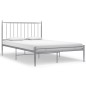 vidaXL Bett Grau Metall 120x200 cm vidaXL Bett Grau Metall 120x200 cm