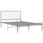 vidaXL Bett Grau Metall 120x200 cm vidaXL Bett Grau Metall 120x200 cm