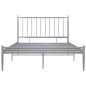 vidaXL Bett Grau Metall 120x200 cm vidaXL Bett Grau Metall 120x200 cm