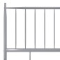 vidaXL Bett Grau Metall 120x200 cm vidaXL Bett Grau Metall 120x200 cm