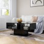 vidaXL Couchtisch Schwarz 103,5x50x44,5 cm Holzwerkstoff vidaXL Couchtisch Schwarz 103,5x50x44,5 cm Holzwerkstoff
