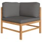 2-tlg. Garten-Lounge-Set mit Kissen Auflagen Teakholz 2-tlg. Garten-Lounge-Set mit Kissen Auflagen Teakholz