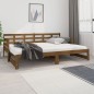 vidaXL Tagesbett Ausziehbar Honigbraun Massivholz Kiefer 2x(80x200) cm vidaXL Tagesbett Ausziehbar Honigbraun Massivholz Kiefer 2x(80x200) cm