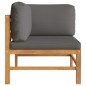 2-tlg. Garten-Lounge-Set mit Kissen Auflagen Teakholz 2-tlg. Garten-Lounge-Set mit Kissen Auflagen Teakholz