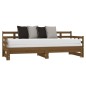 vidaXL Tagesbett Ausziehbar Honigbraun Massivholz Kiefer 2x(80x200) cm vidaXL Tagesbett Ausziehbar Honigbraun Massivholz Kiefer 2x(80x200) cm