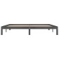 vidaXL Massivholzbett Grau Kiefer 200x200 cm vidaXL Massivholzbett Grau Kiefer 200x200 cm