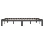 vidaXL Massivholzbett Grau Kiefer 200x200 cm vidaXL Massivholzbett Grau Kiefer 200x200 cm