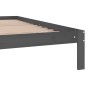 vidaXL Massivholzbett Grau Kiefer 200x200 cm vidaXL Massivholzbett Grau Kiefer 200x200 cm