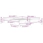 vidaXL Massivholzbett Grau Kiefer 200x200 cm vidaXL Massivholzbett Grau Kiefer 200x200 cm