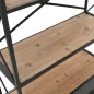 vidaXL Bücherregal aus massivem Tannenholz und Stahl 80x32,5x180 cm vidaXL Bücherregal aus massivem Tannenholz und Stahl 80x32,5x180 cm