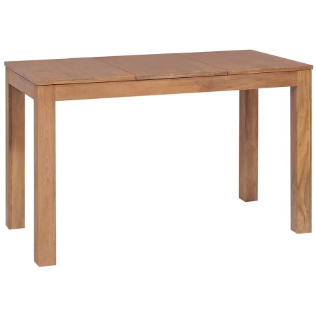 vidaXL Esstisch Massivholz Teak mit Natürlichem Finish 120x60x76 cm
