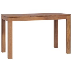 vidaXL Esstisch Massivholz Teak mit Natürlichem Finish 120x60x76 cm