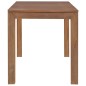 vidaXL Esstisch Massivholz Teak mit Natürlichem Finish 120x60x76 cm vidaXL Esstisch Massivholz Teak mit Natürlichem Finish 120x60x76 cm