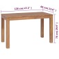 vidaXL Esstisch Massivholz Teak mit Natürlichem Finish 120x60x76 cm vidaXL Esstisch Massivholz Teak mit Natürlichem Finish 120x60x76 cm