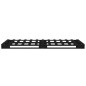 vidaXL Palettenbett Schwarz 90x200 cm Massivholz Kiefer vidaXL Palettenbett Schwarz 90x200 cm Massivholz Kiefer